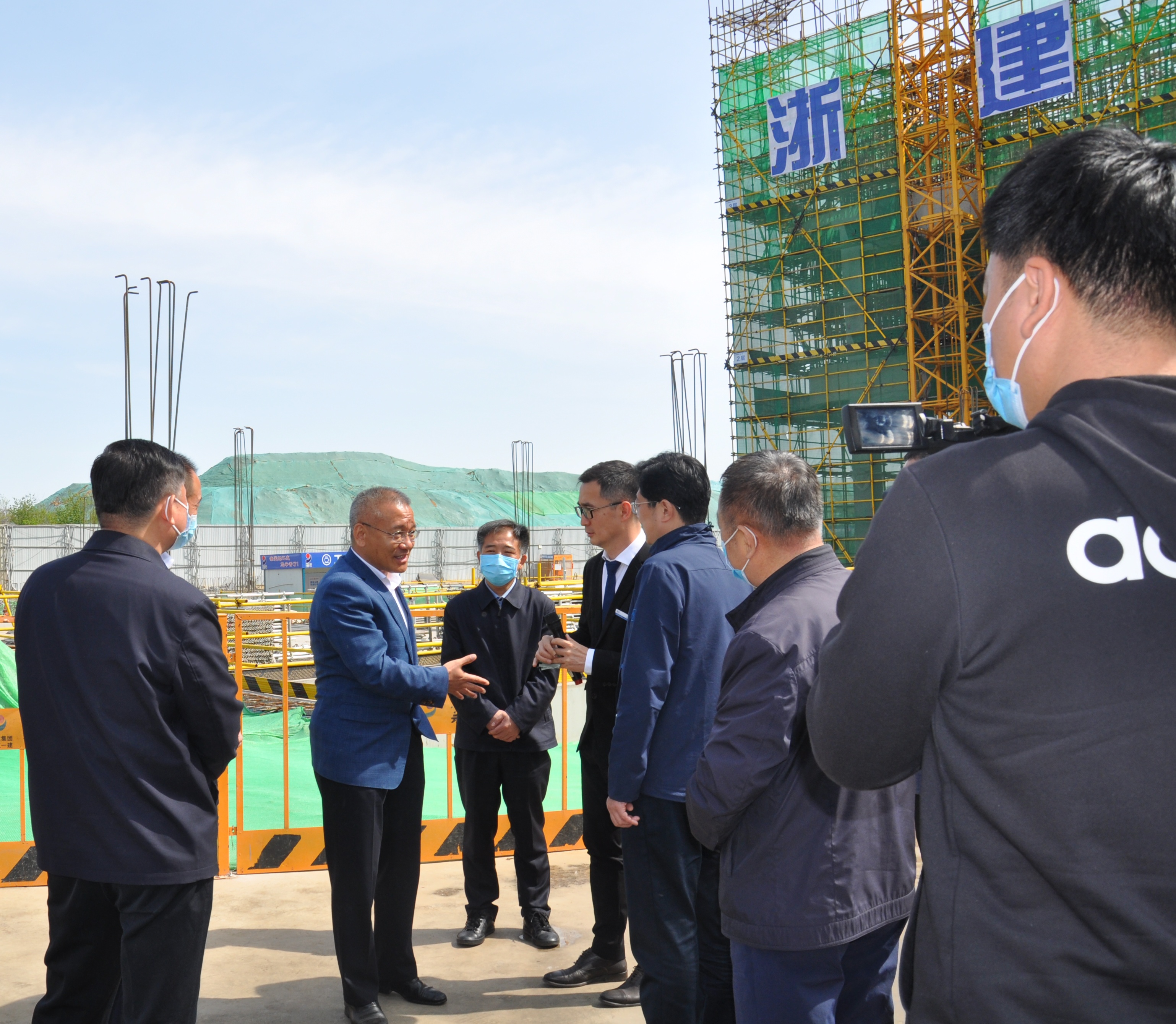 浙江一建，河北省副省長胡啟生調研浙江一建海康威視石家莊科技園項目1.JPG