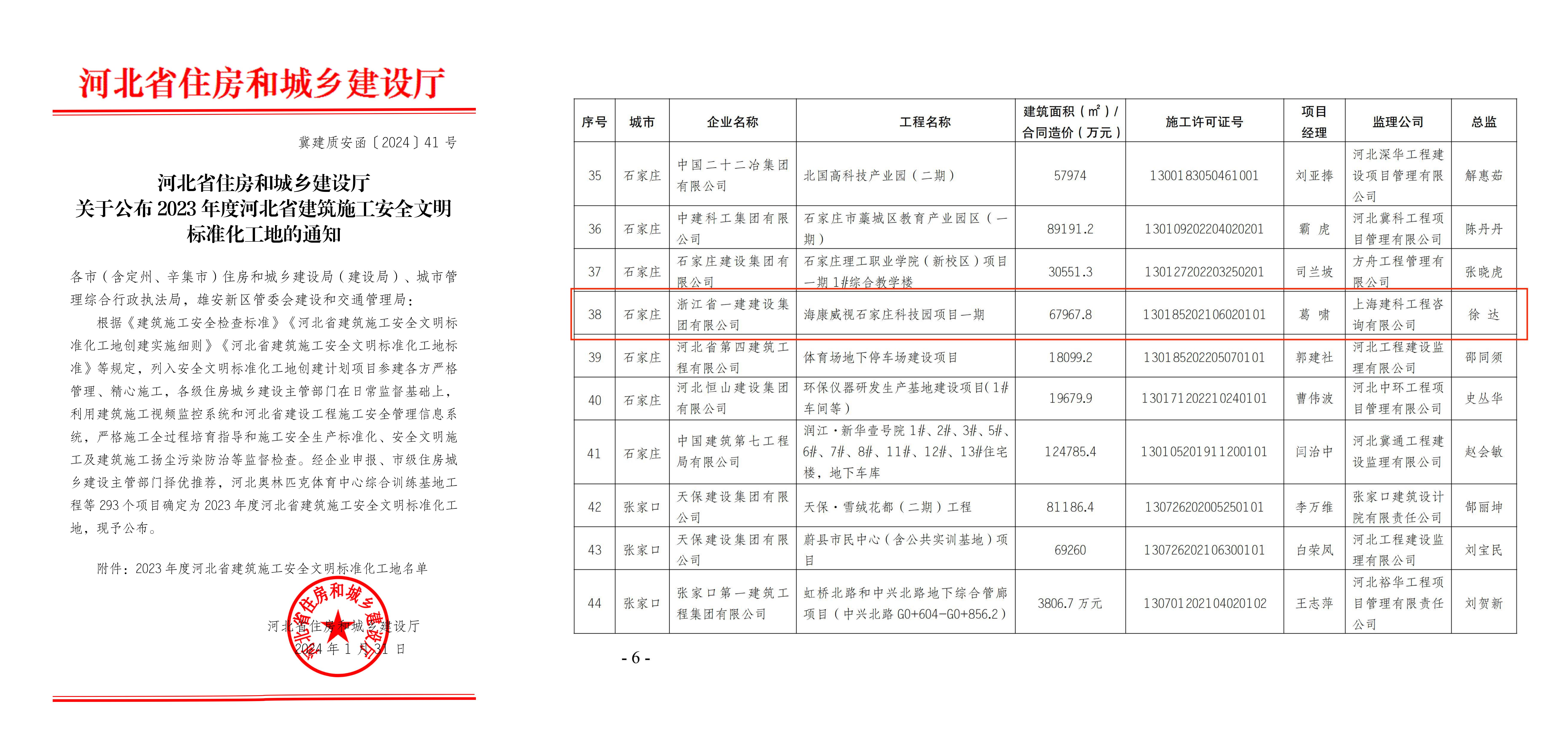 浙江一建，浙江一建?？低暿仪f科技園項目一期工程喜提雙項榮譽 (2).png